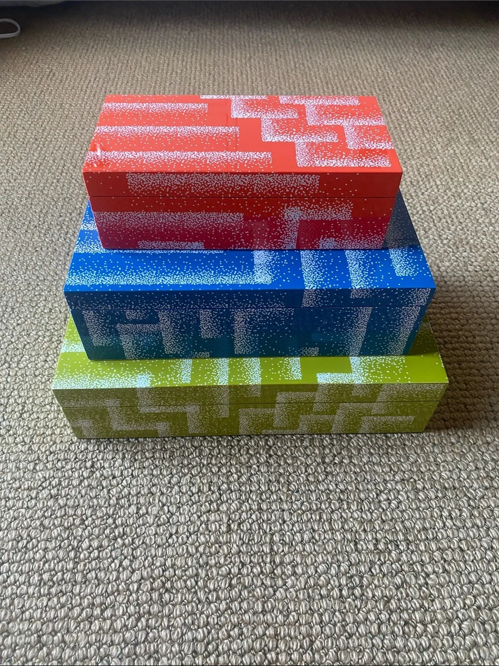 Jonathan Adler Vapor Laquer stacking boxes NWT